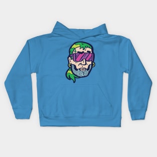 Cyberpunk Visor Head illustration Kids Hoodie